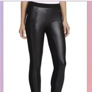 Chic Black Slim-Fit Pants with Zippers